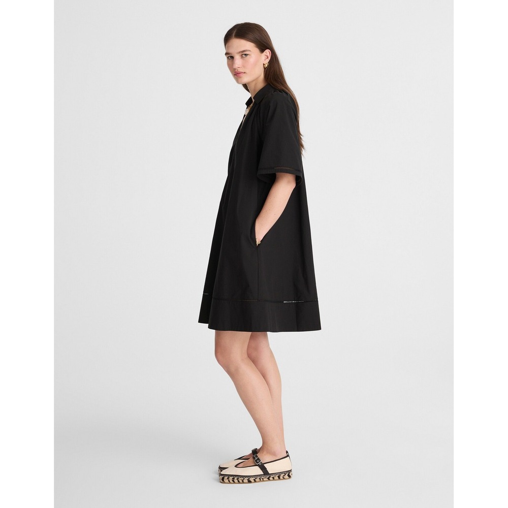Madewell Black V-Neck Mini Dress - Picture 3 of 10